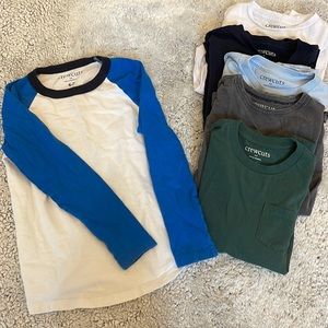 6- Jcrew crewcuts long Sleeve Shirts. Size 6-7
